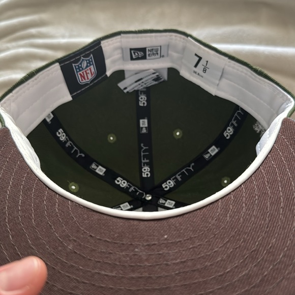 Raiders forest green fitted hat size 7 1/8 - Picture 4 of 4